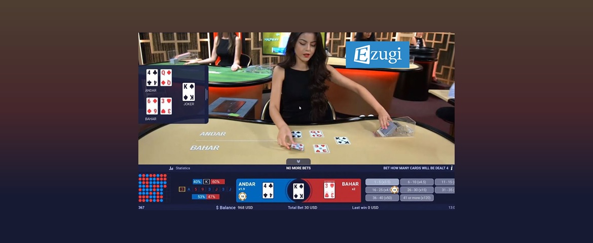 Your winning strategy for Ezugi live Andar Bahar 1 Ezugi live Andar Bahar