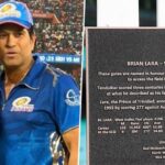 Tendulkar Lara