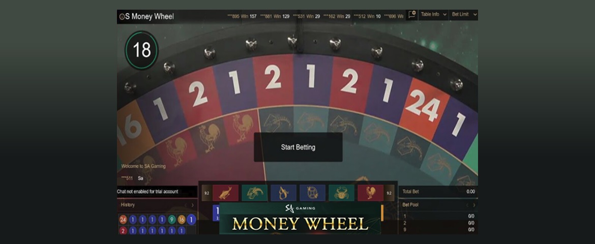 SA Gaming live Money Wheel